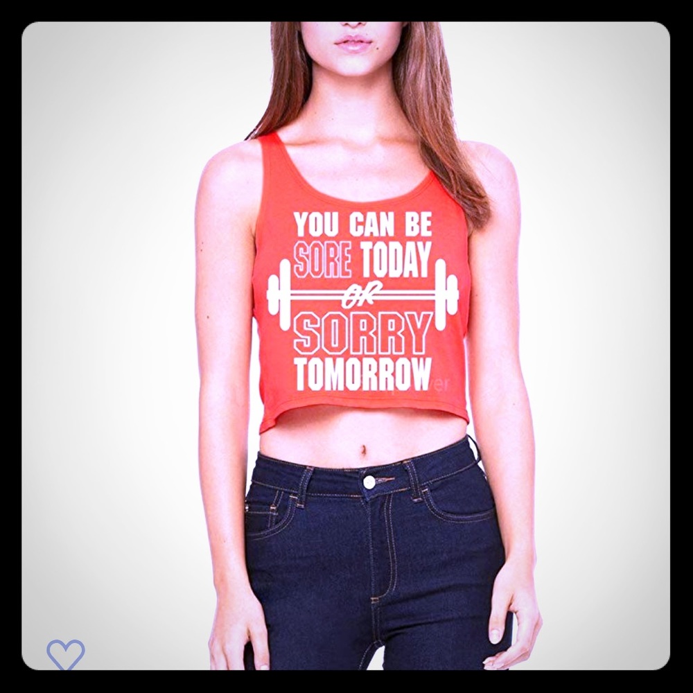 Cropped workout tank 💪